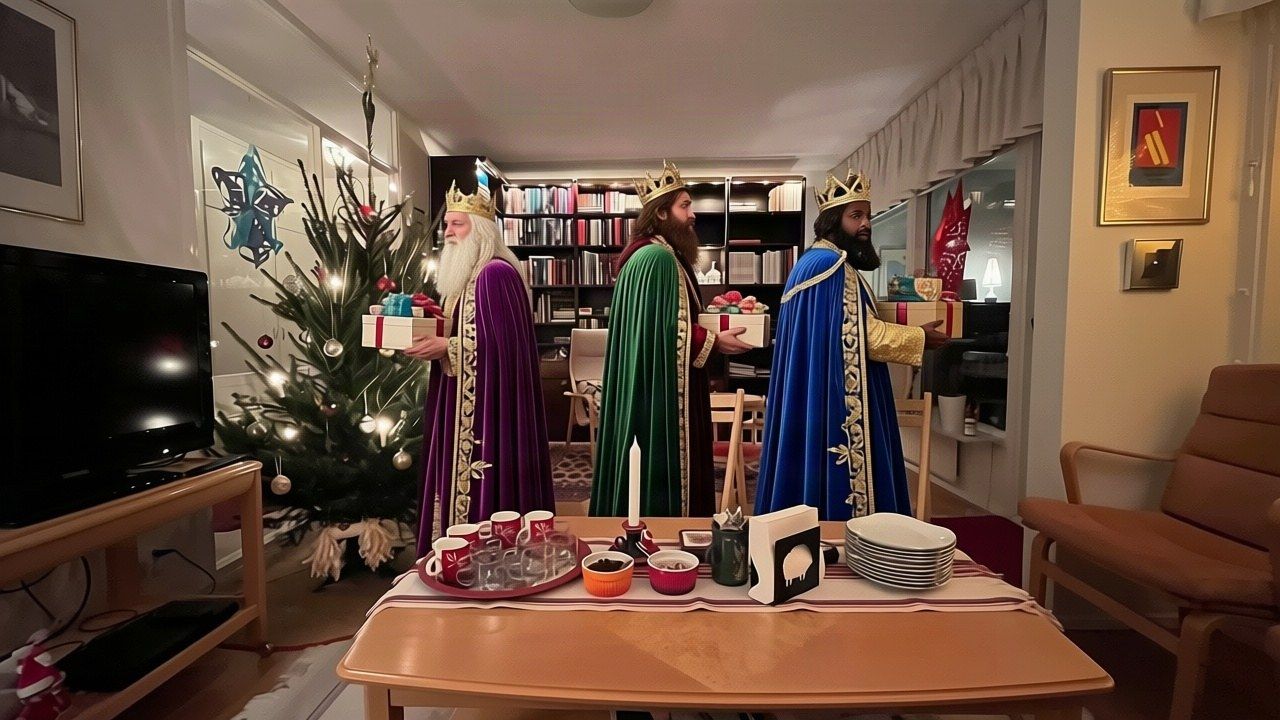 Reyes Magos caught on camera — AI