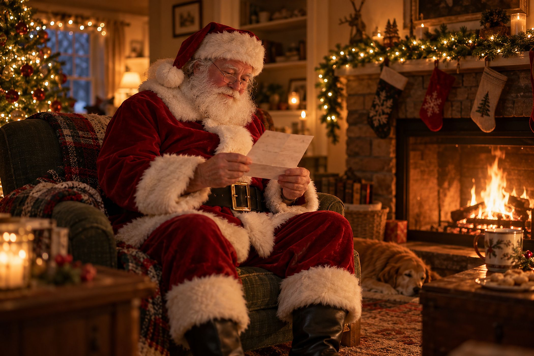 Der Besuch des Weihnachtsmanns